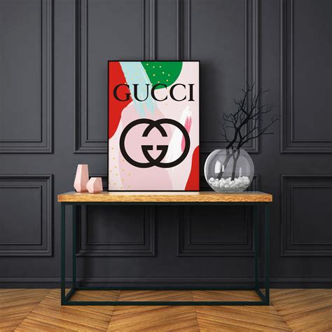 gucci murals|gucci art wall art.